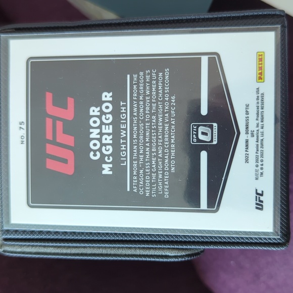 2022 Donruss Optiç Conor McGregor #75 - Picture 4 of 4